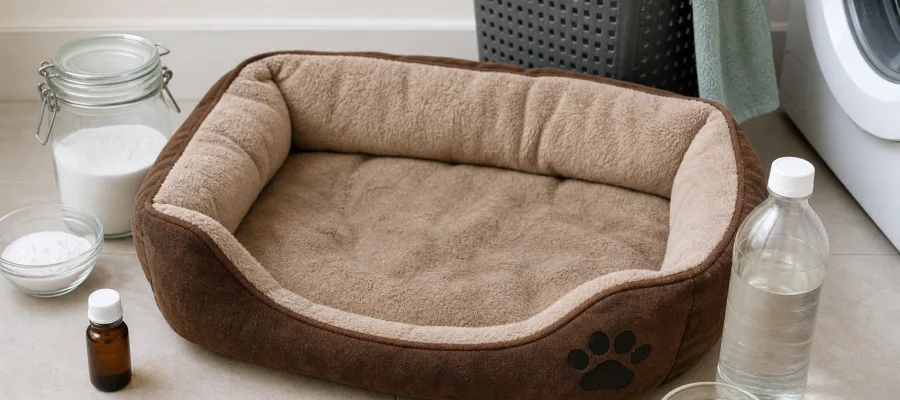 Geruch aus Hundebett entfernen: Hausmittel und sichere Produkte