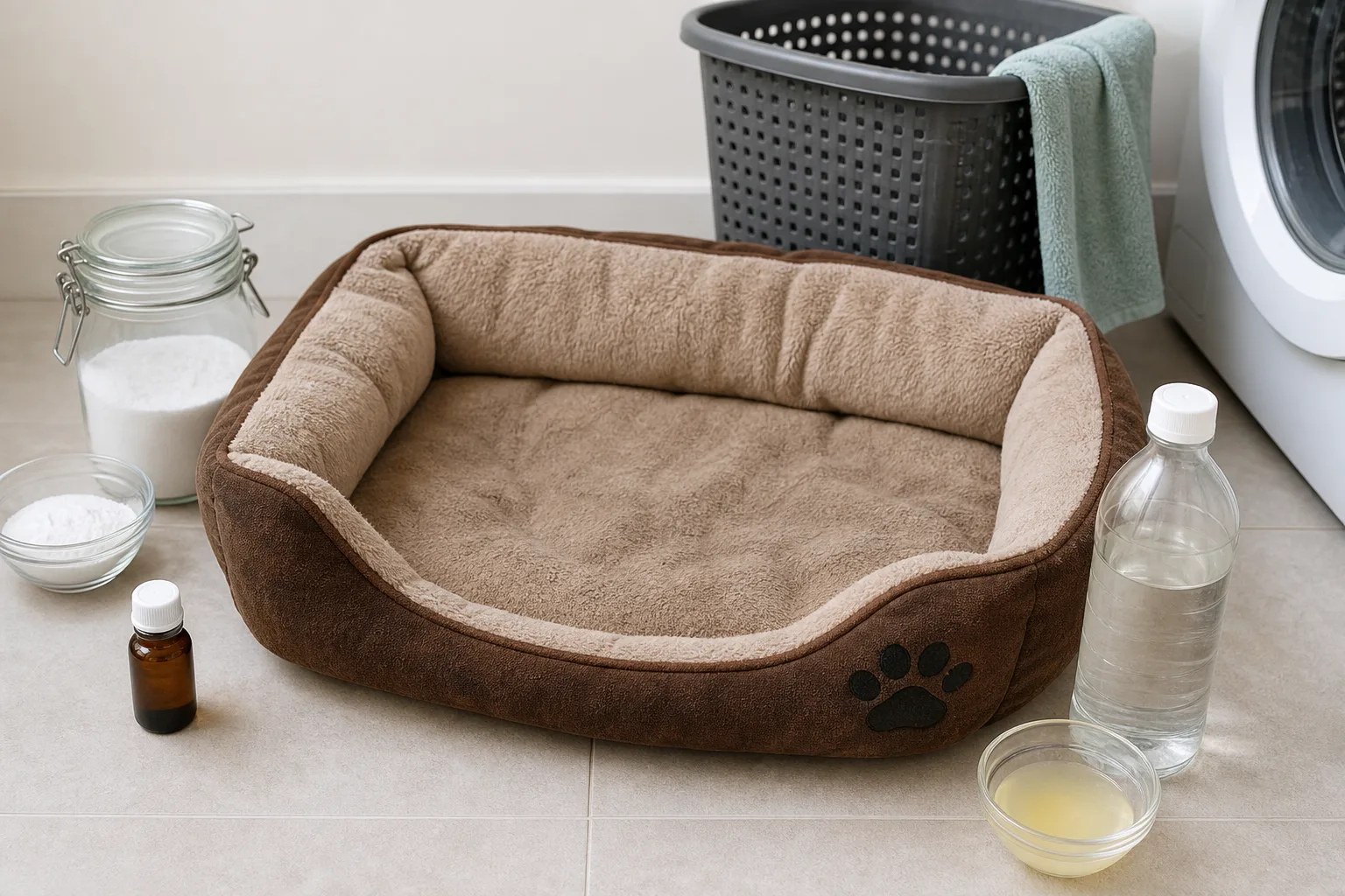 Geruch aus Hundebett entfernen: Hausmittel und sichere Produkte
