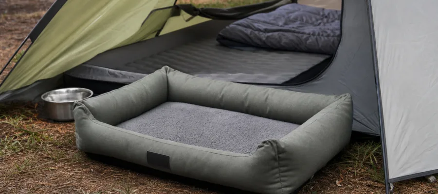 Unterwegs mit Hundebett: Reise-, Camping- und Outdoor-Ideen fuer Hunde