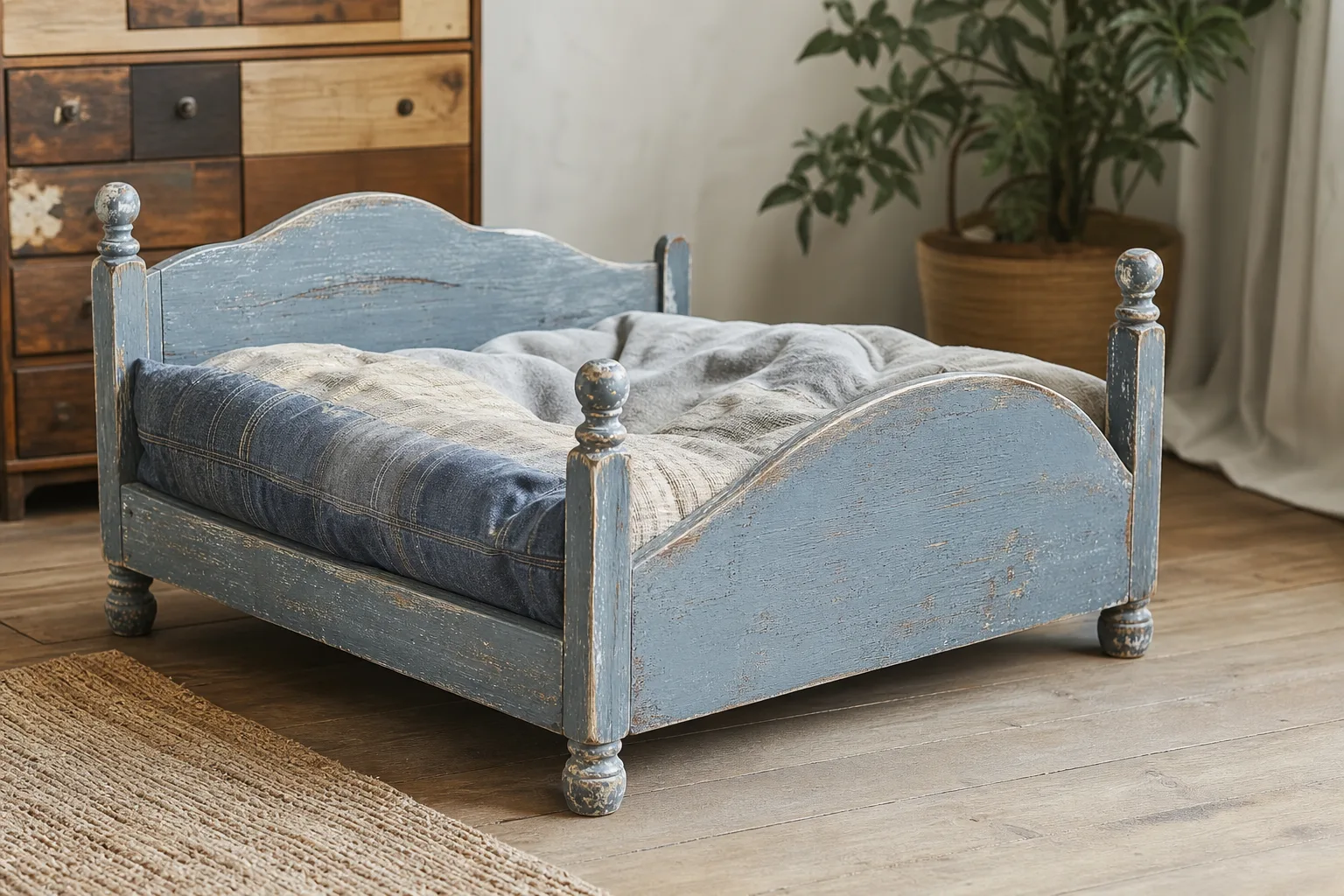 Upcycling Hundebett: Alte Moebel und Textilien kreativ neu nutzen